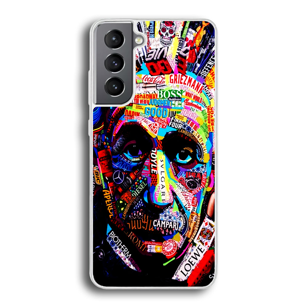 Albert Einstein Abstract Samsung Galaxy S21 Plus Case