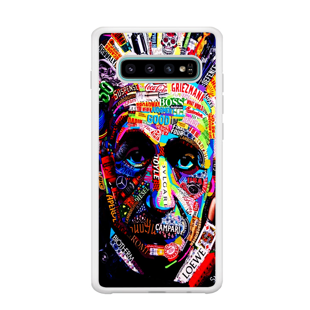 Albert Einstein Abstract Samsung Galaxy S10 Case