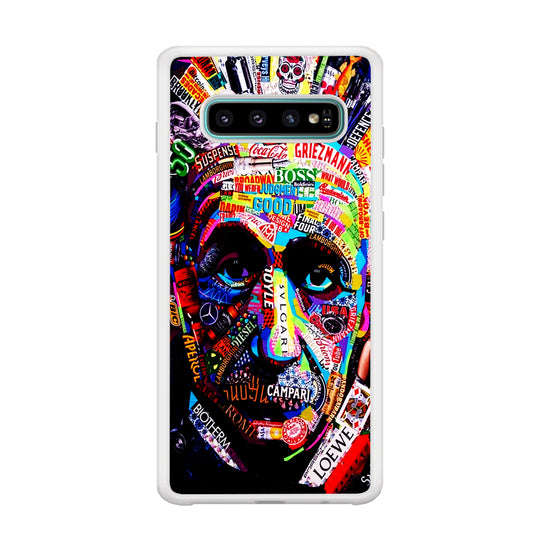 Albert Einstein Abstract Samsung Galaxy S10 Plus Case