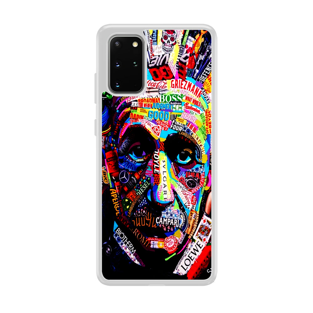 Albert Einstein Abstract Samsung Galaxy S20 Plus Case