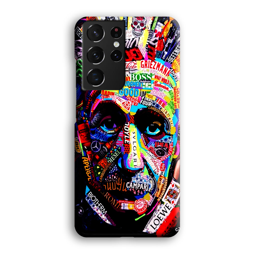 Albert Einstein Abstract Samsung Galaxy S21 Ultra Case