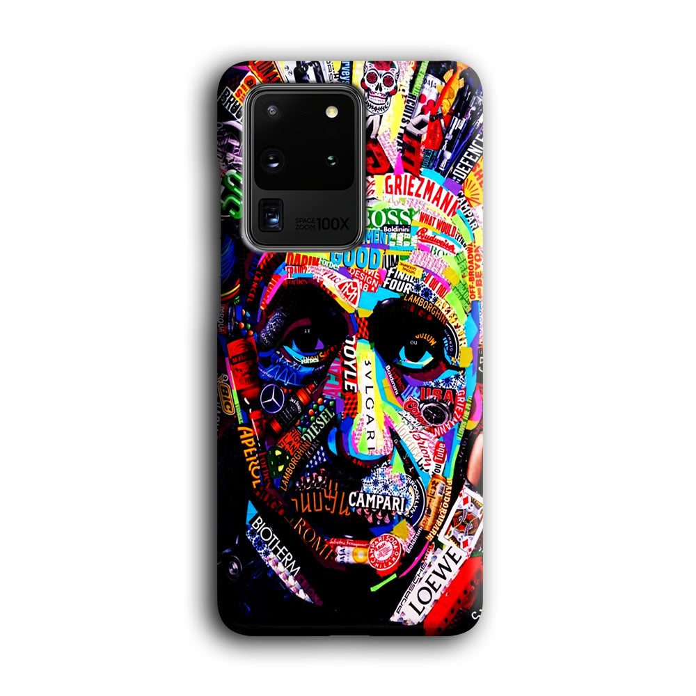 Albert Einstein Abstract Samsung Galaxy S20 Ultra Case