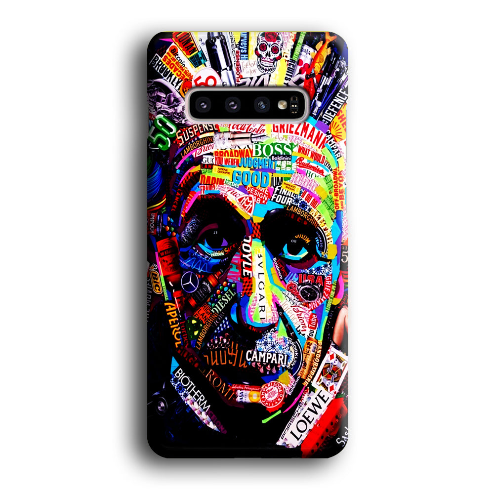 Albert Einstein Abstract Samsung Galaxy S10 Case