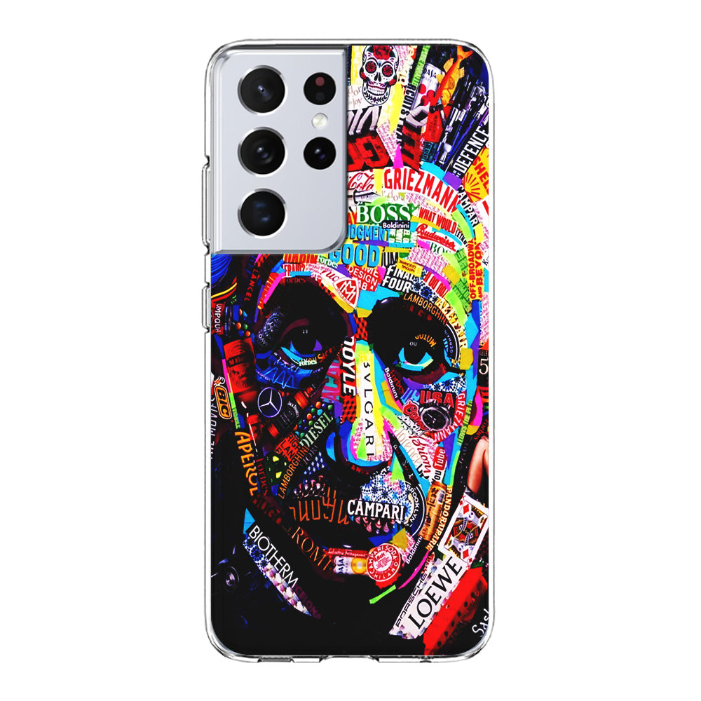 Albert Einstein Abstract Samsung Galaxy S24 Ultra Case