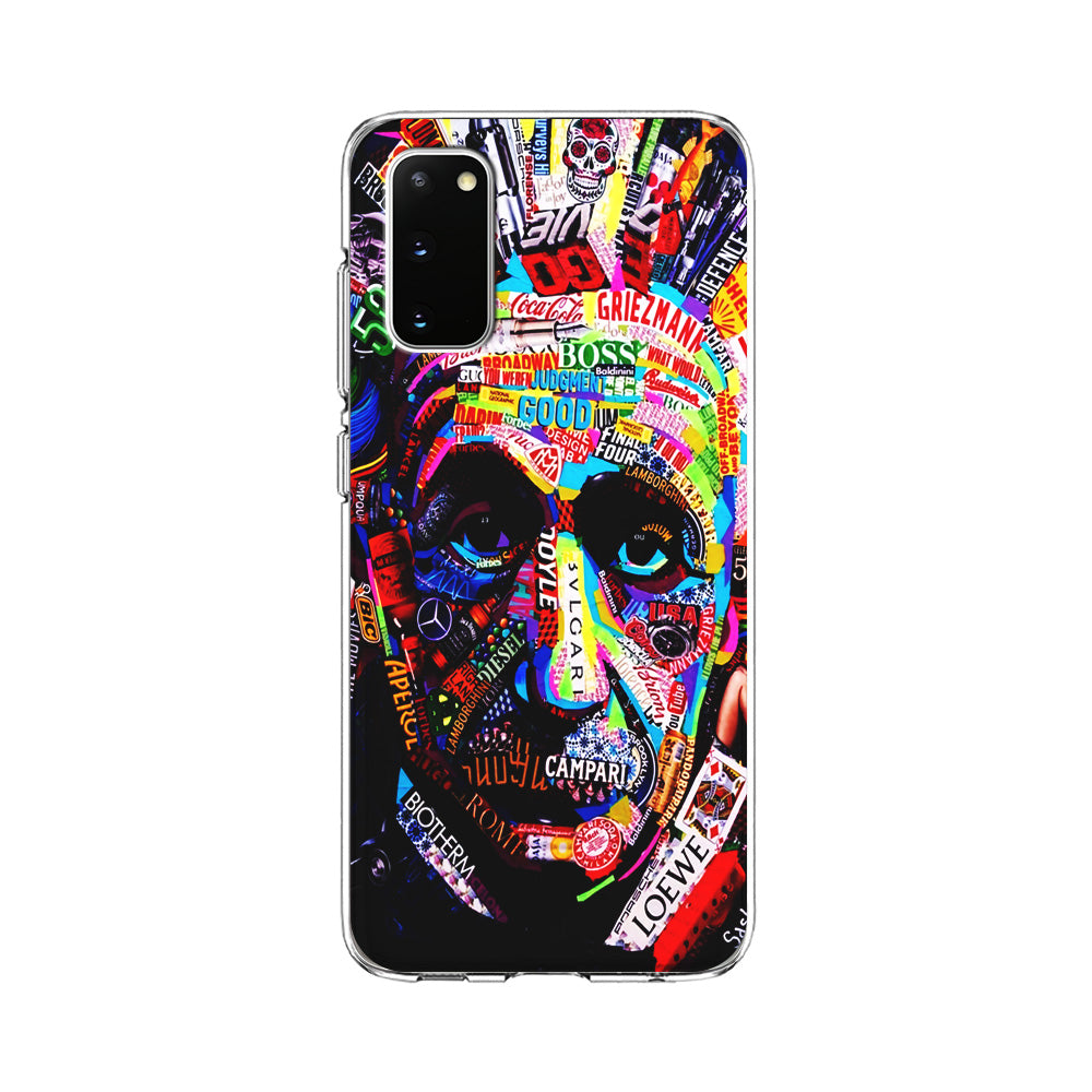 Albert Einstein Abstract Samsung Galaxy S20 Case