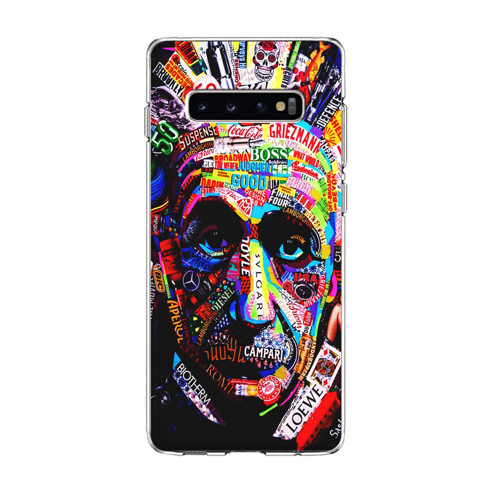 Albert Einstein Abstract Samsung Galaxy S10 Case