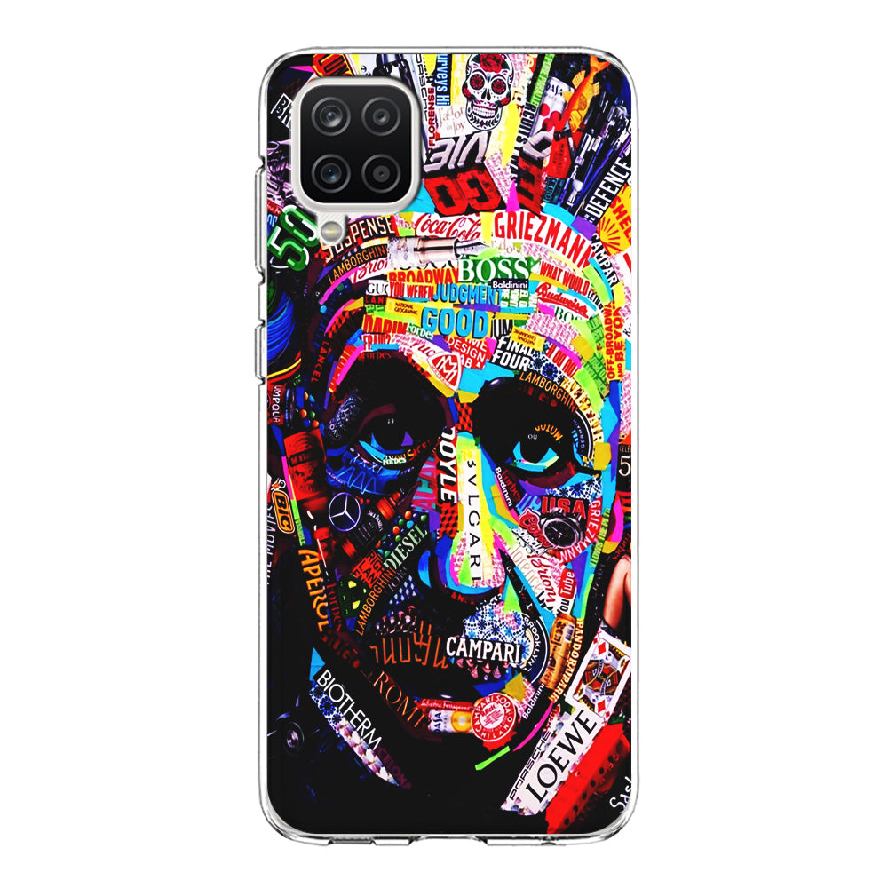 Albert Einstein Abstract Samsung Galaxy A12 Case