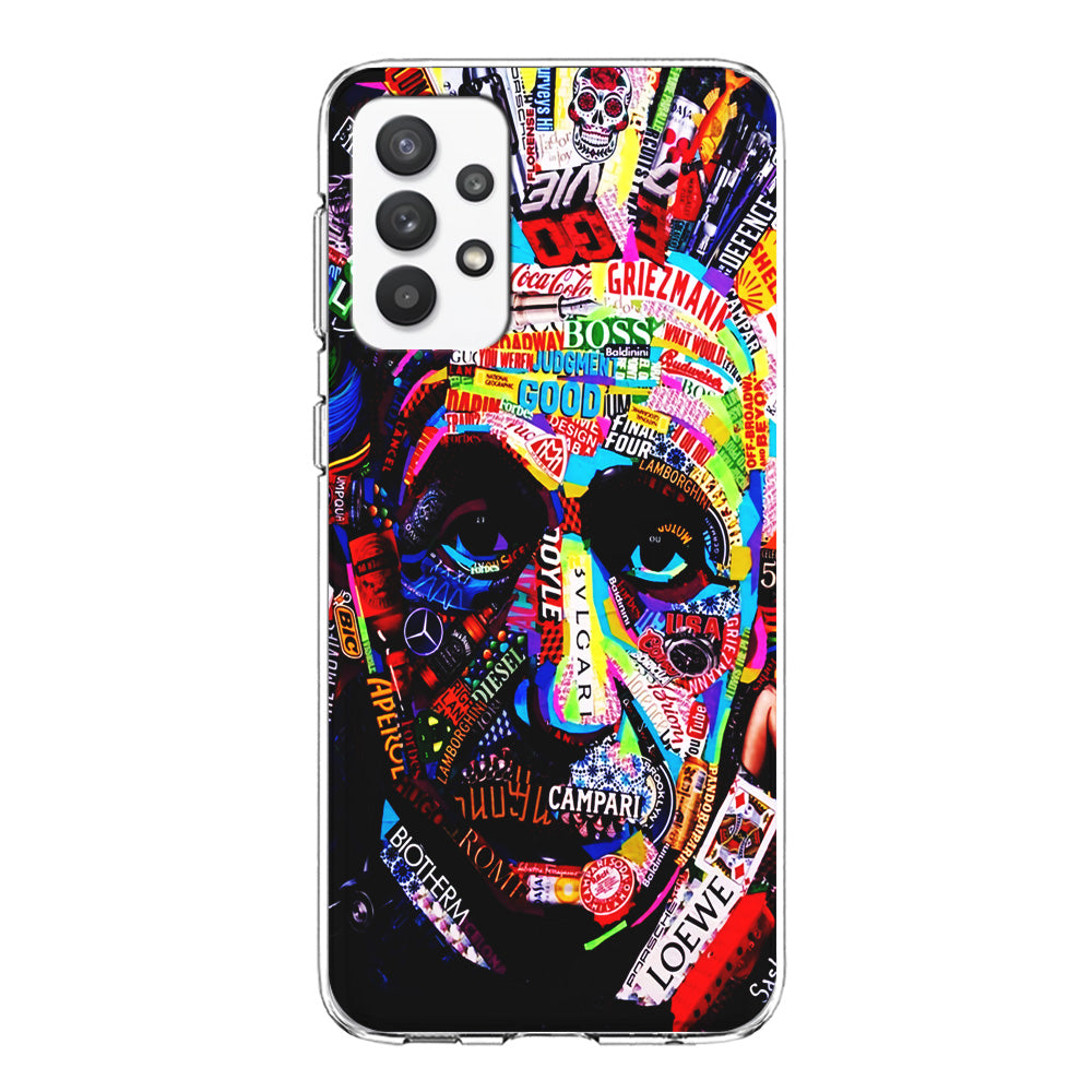 Albert Einstein Abstract Samsung Galaxy A32 Case