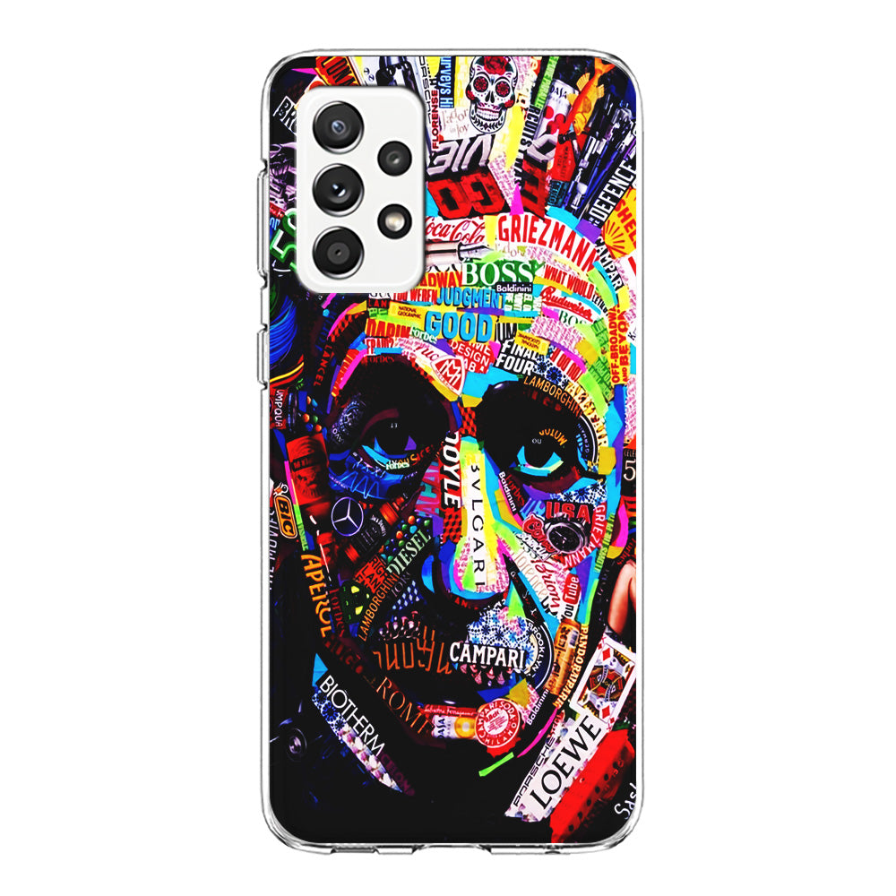 Albert Einstein Abstract Samsung Galaxy A72 Case