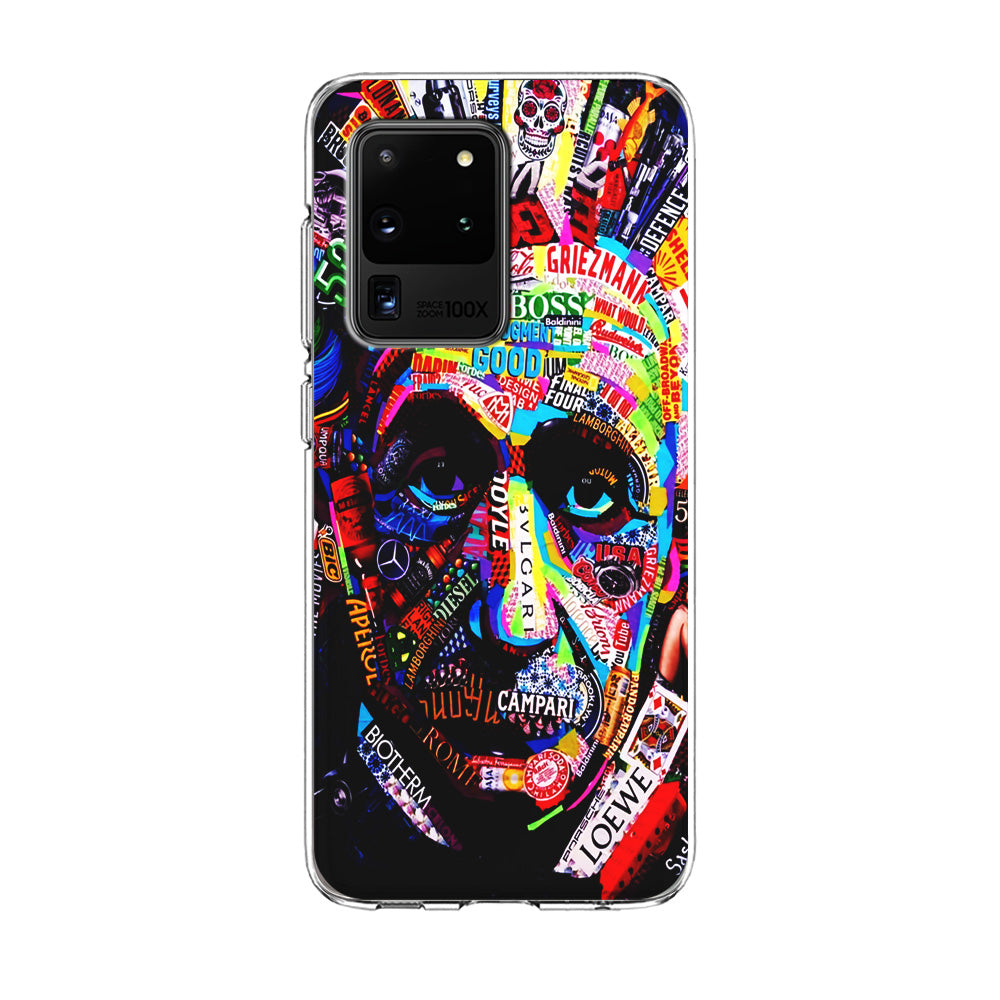 Albert Einstein Abstract Samsung Galaxy S20 Ultra Case