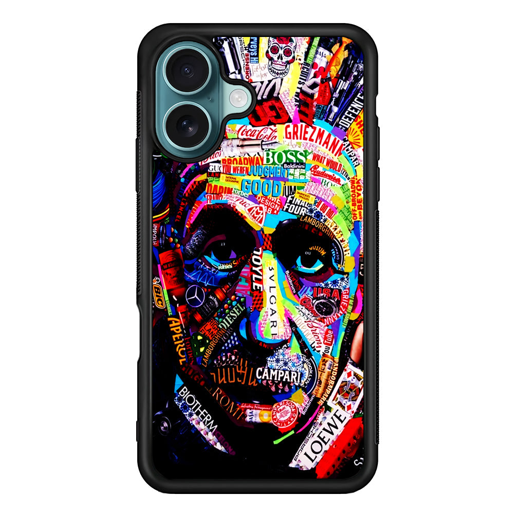 Albert Einstein Abstract iPhone 16 Plus Case - Altracase