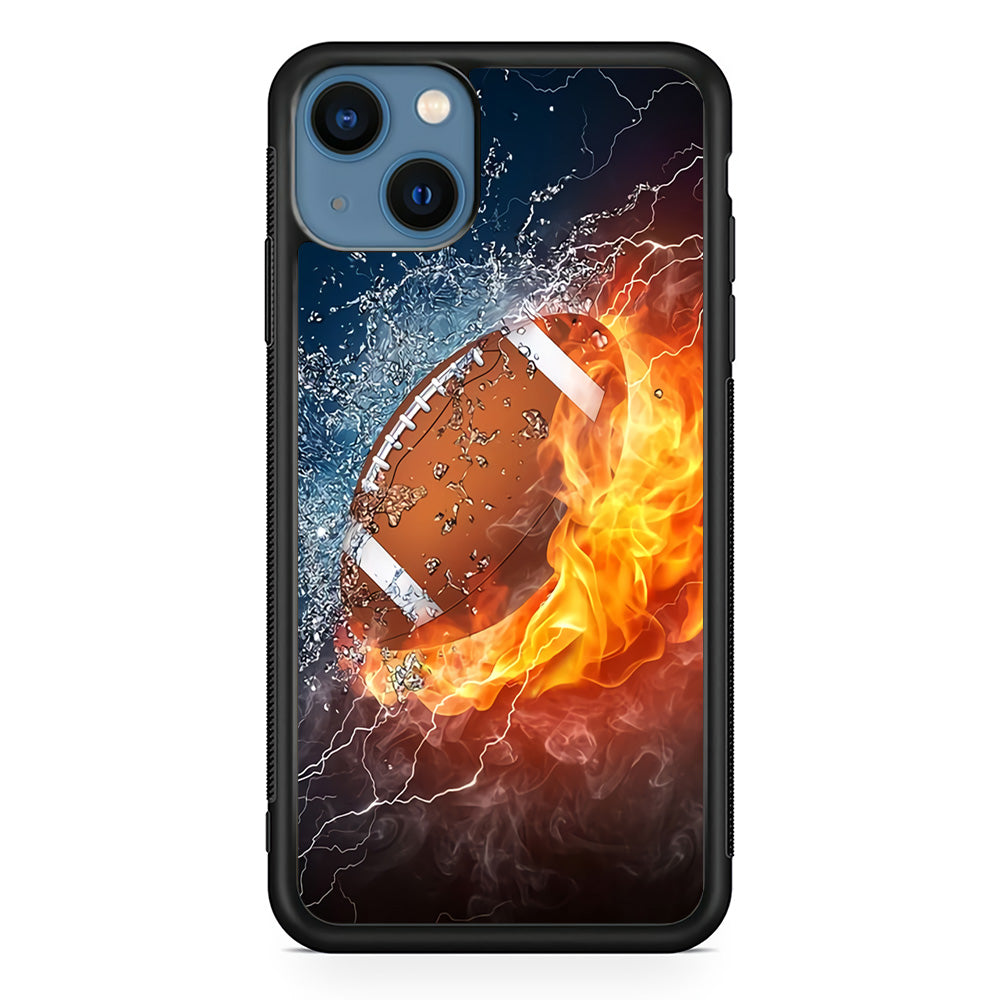 American Football Ball Cool Art iPhone 14 Plus Case-Phone Case-Rubber Black (2D Case)-Altracase