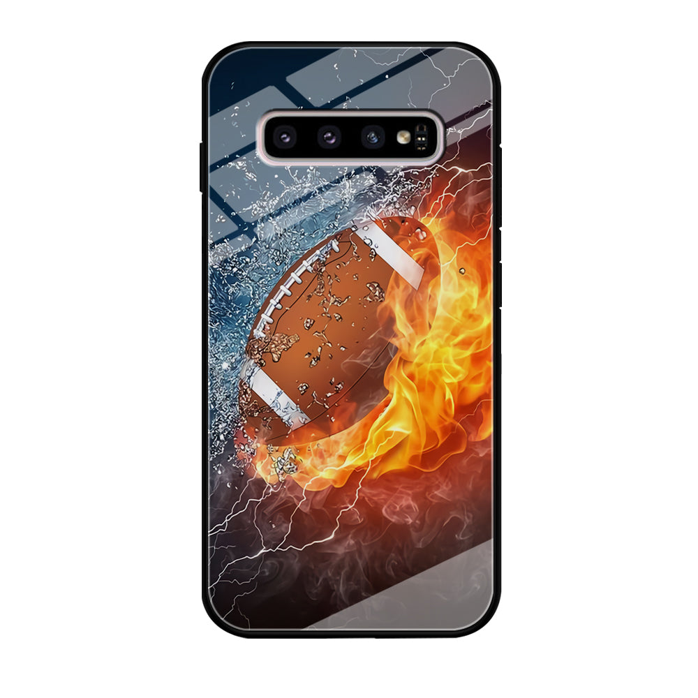 American Football Ball Cool Art Samsung Galaxy S10 Case