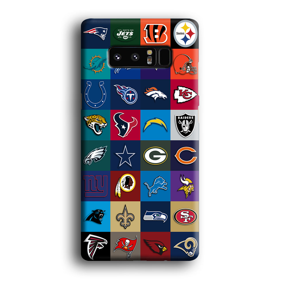 American Football Teams NFL Samsung Galaxy Note 8 Case
