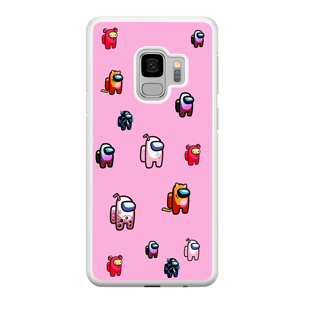 Among Us Cute Pink Samsung Galaxy S9 Case