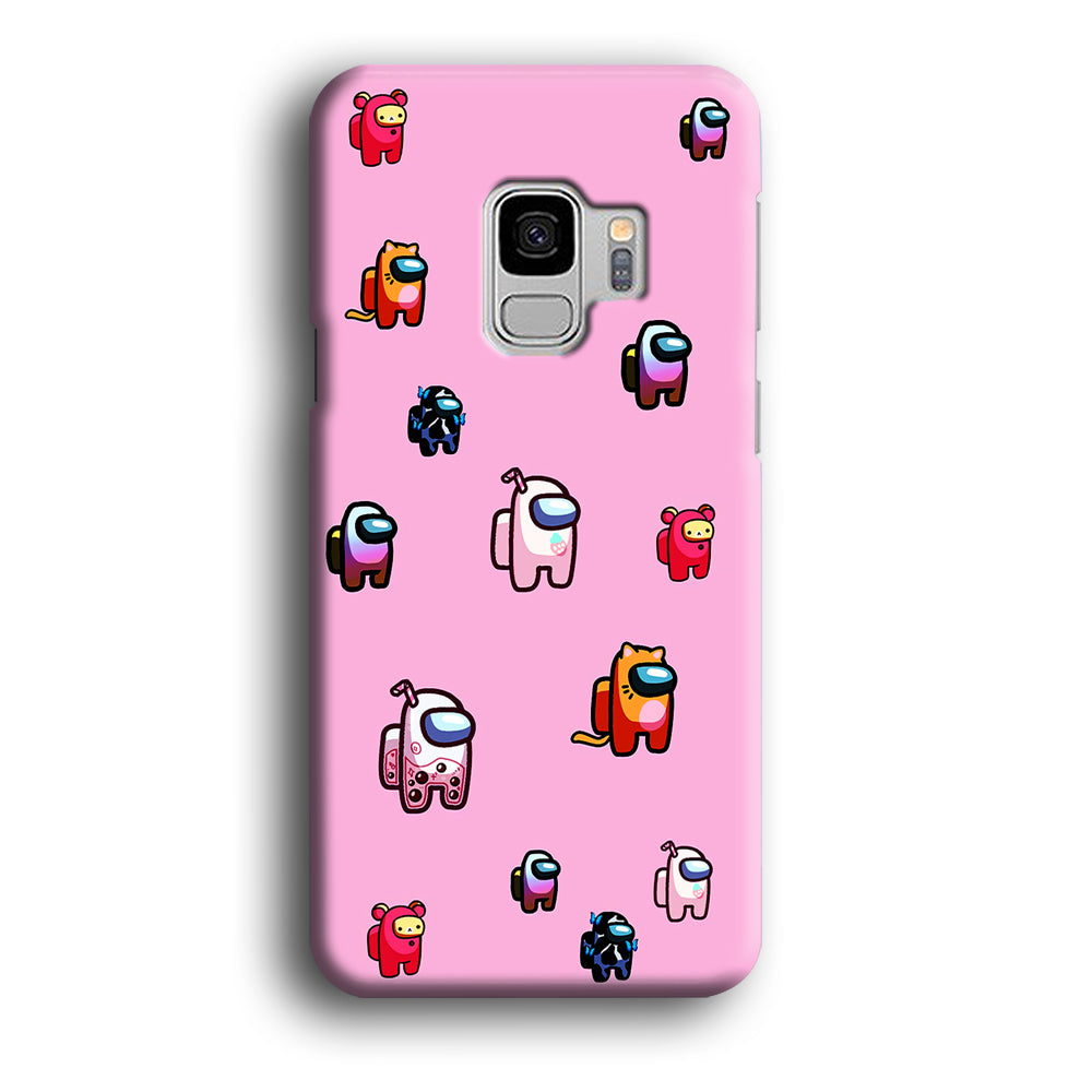 Among Us Cute Pink Samsung Galaxy S9 Case