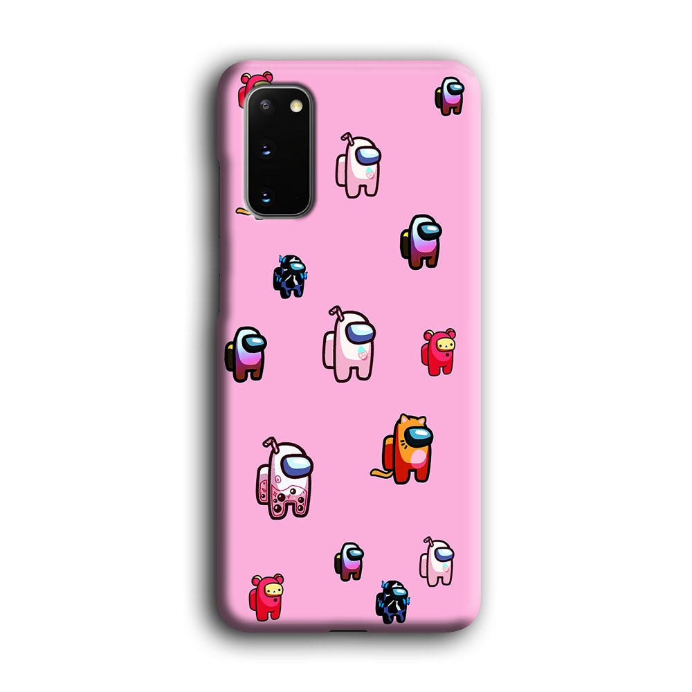 Among Us Cute Pink  Samsung Galaxy S20 Case