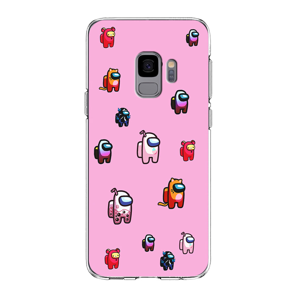 Among Us Cute Pink Samsung Galaxy S9 Case