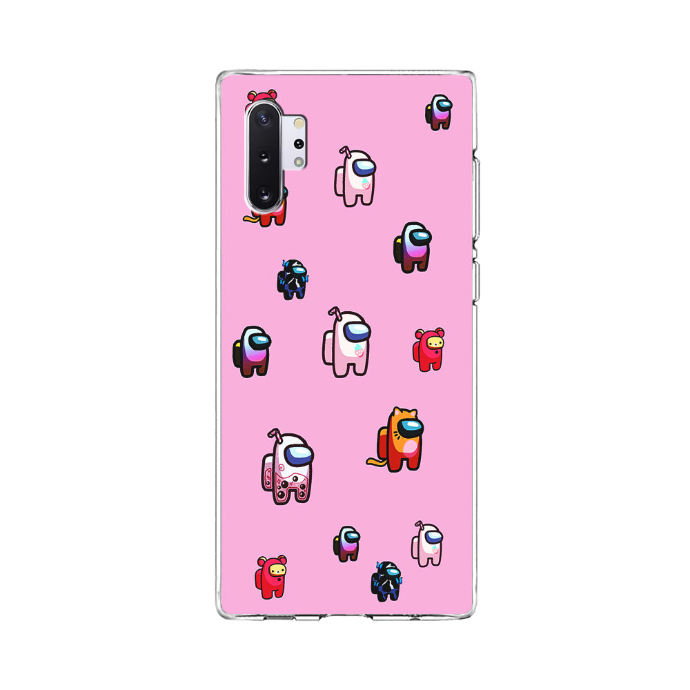 Among Us Cute Pink Samsung Galaxy Note 10 Plus Case