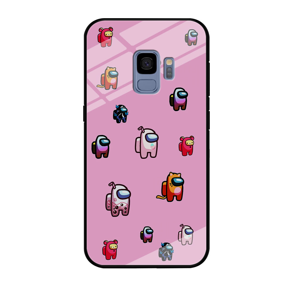 Among Us Cute Pink Samsung Galaxy S9 Case