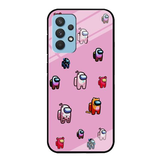 Among Us Cute Pink Samsung Galaxy A32 Case