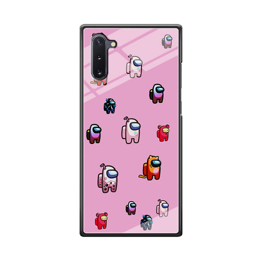 Among Us Cute Pink Samsung Galaxy Note 10 Case