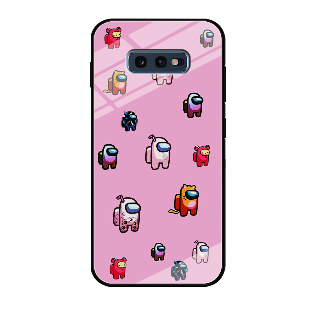 Among Us Cute Pink Samsung Galaxy S10E Case
