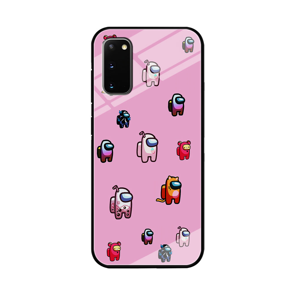 Among Us Cute Pink  Samsung Galaxy S20 Case