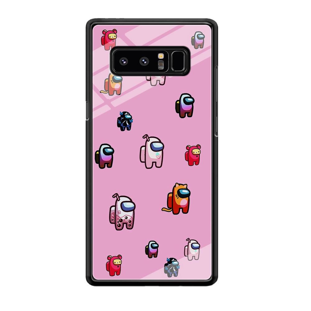 Among Us Cute Pink Samsung Galaxy Note 8 Case