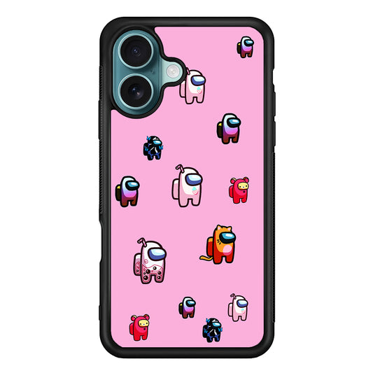 Among Us Cute Pink iPhone 16 Case - Altracase