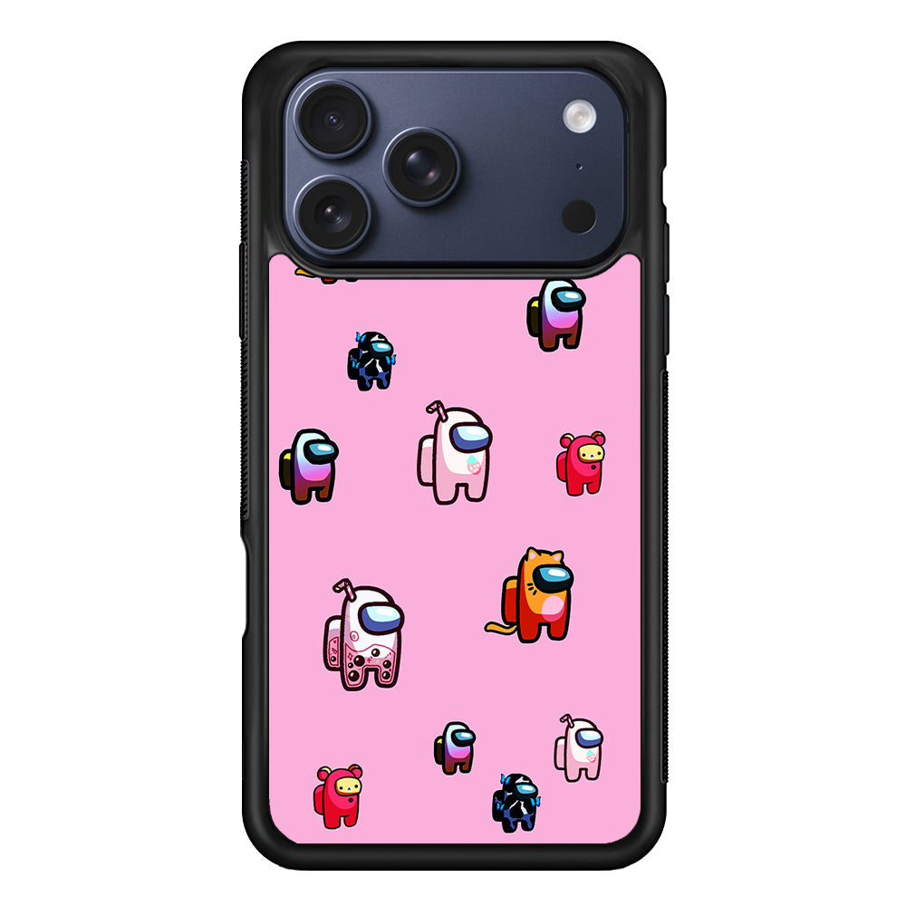 Among Us Cute Pink iPhone 17 Pro Max Case - Altracase