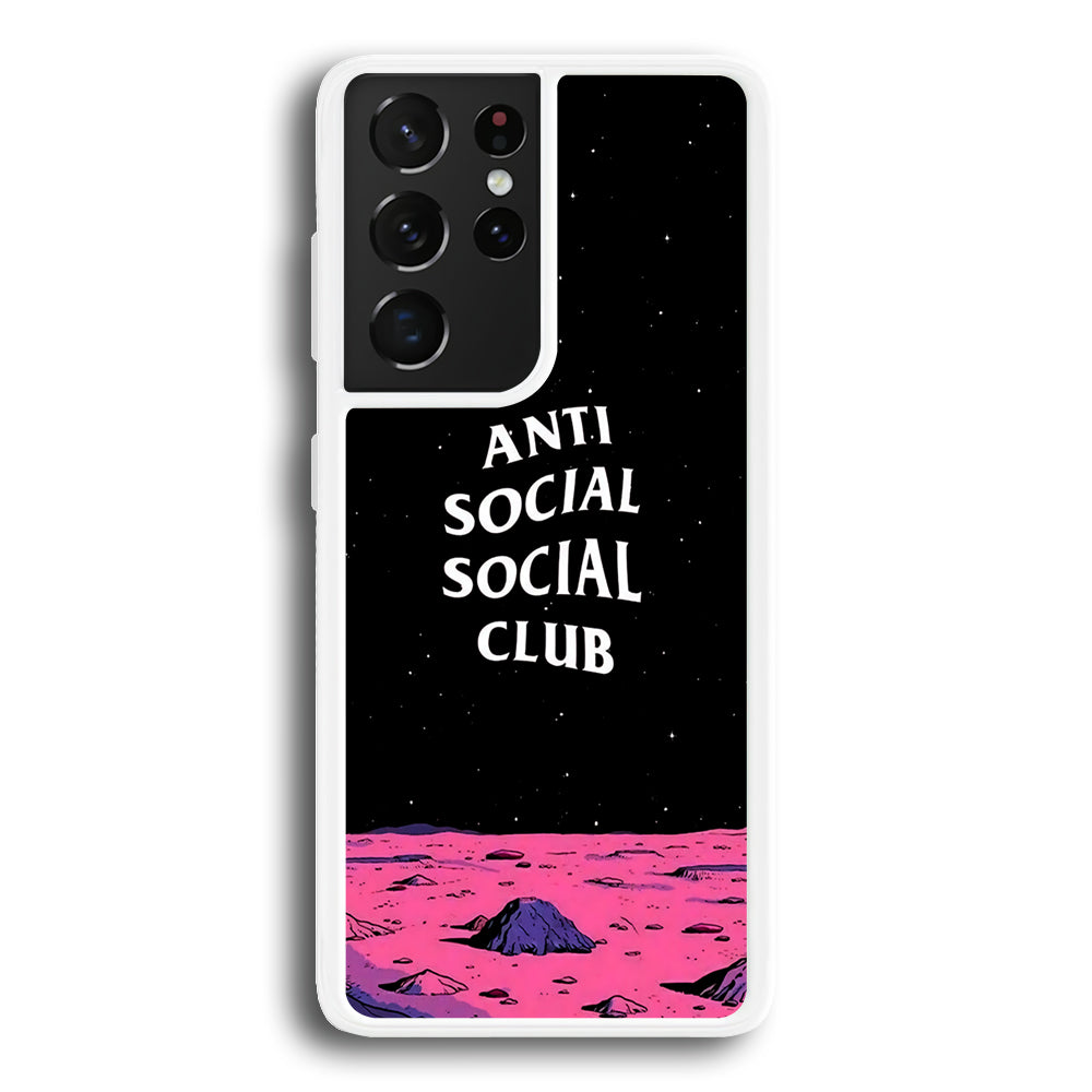 Anti Social Club Moon Samsung Galaxy S21 Ultra Case