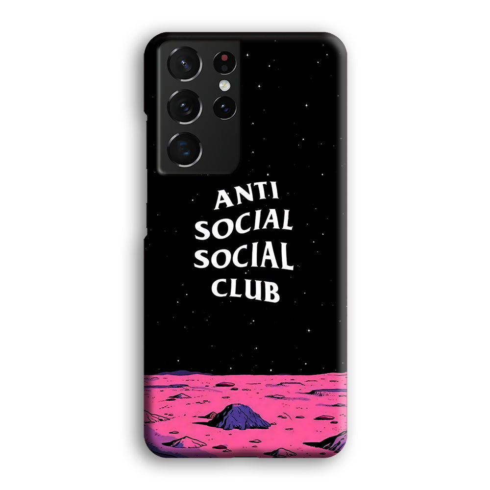 Anti Social Club Moon Samsung Galaxy S21 Ultra Case