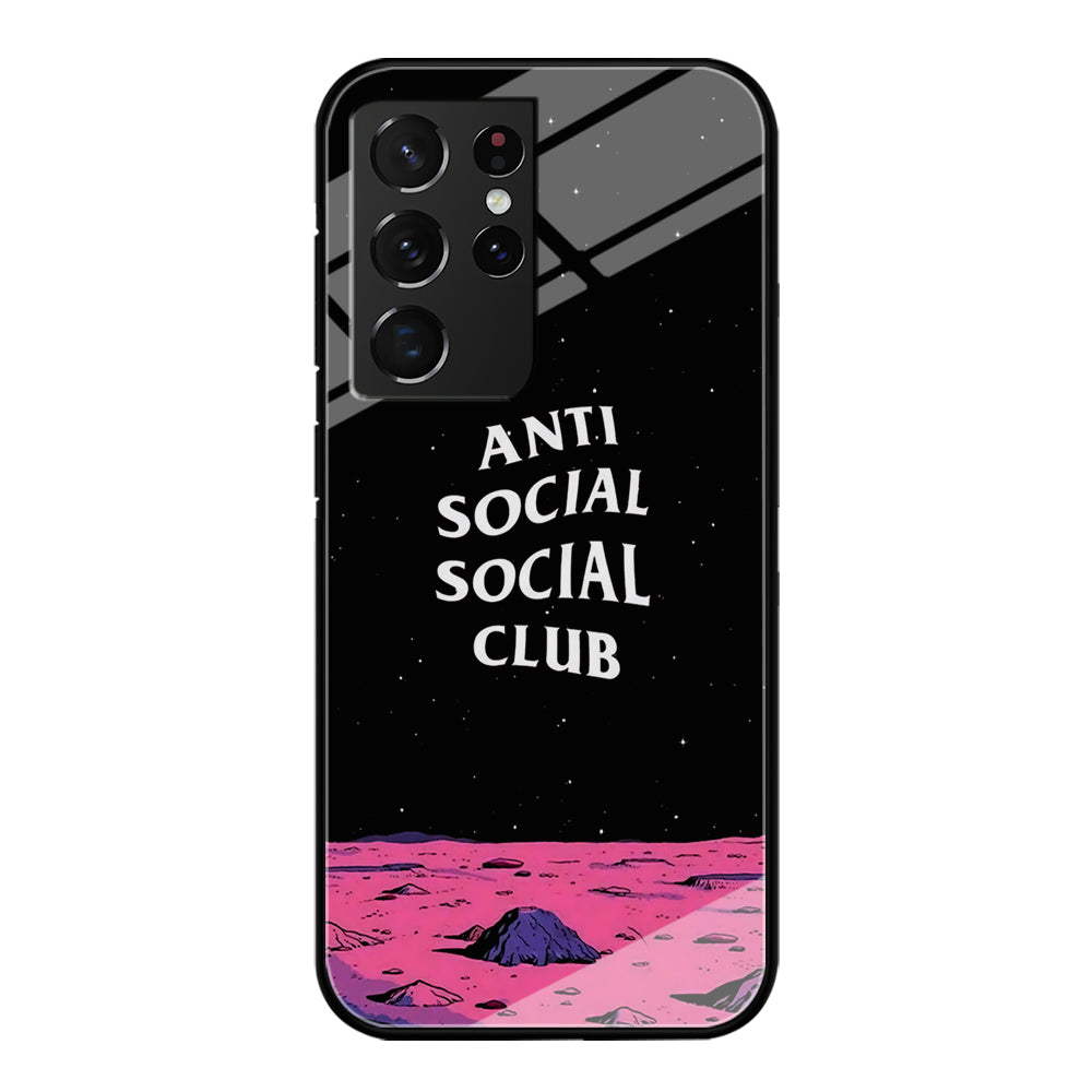 Anti Social Club Moon Samsung Galaxy S22 Ultra Case