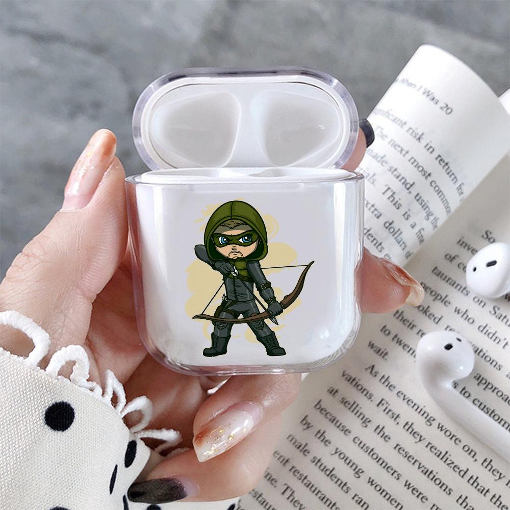 Arrow Mini Cartoon Hard Plastic Protective Clear Case Cover For Apple Airpods-AirPod Case-Altracase