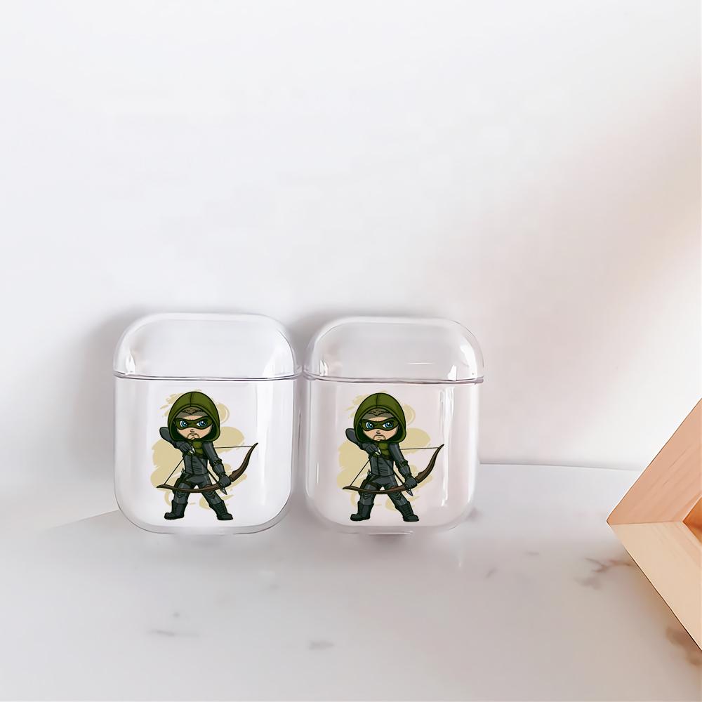 Arrow Mini Cartoon Hard Plastic Protective Clear Case Cover For Apple Airpods-AirPod Case-Altracase
