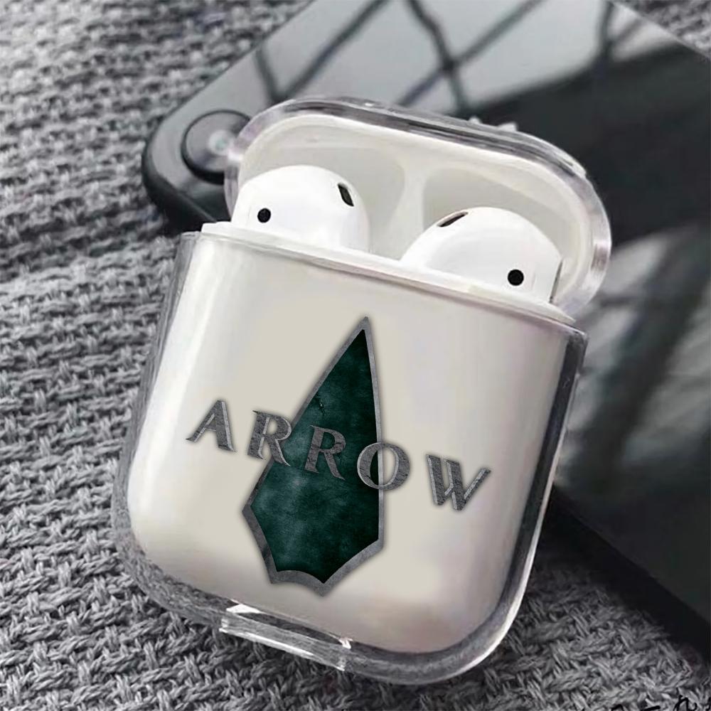Arrow Symbol Hard Plastic Protective Clear Case Cover For Apple Airpods-AirPod Case-Altracase
