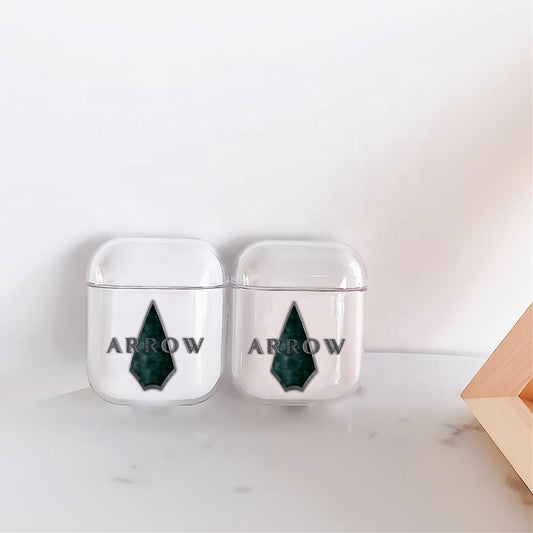 Arrow Symbol Hard Plastic Protective Clear Case Cover For Apple Airpods-AirPod Case-Altracase