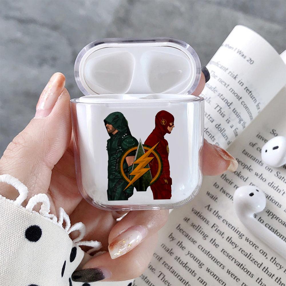 Arrow and The Flash Hard Plastic Protective Clear Case Cover For Apple Airpods-AirPod Case-Altracase