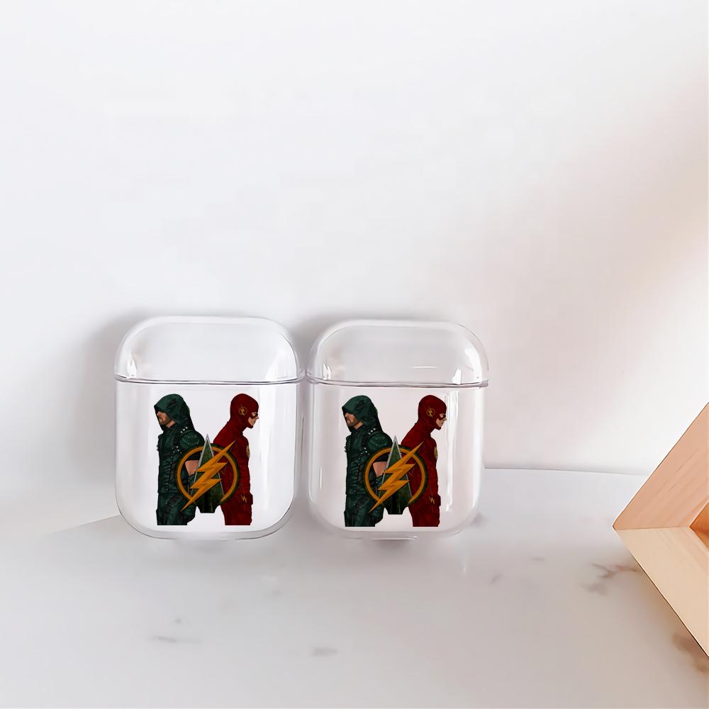 Arrow and The Flash Hard Plastic Protective Clear Case Cover For Apple Airpods-AirPod Case-Altracase