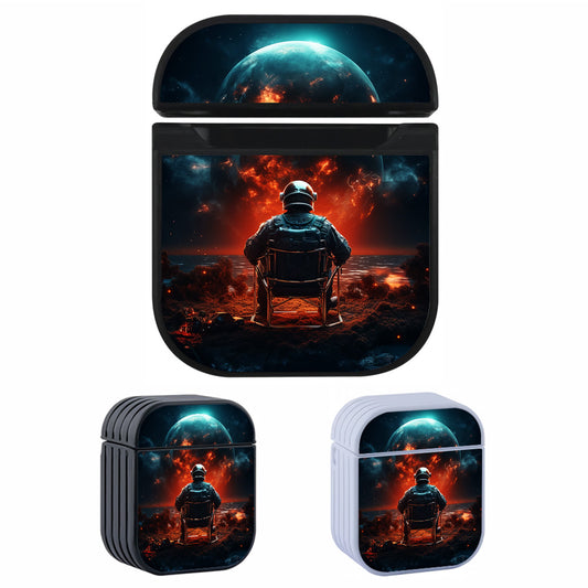 Astronaut Sees the Apocalypse Apple AirPods Case-AirPod Case-Altracase