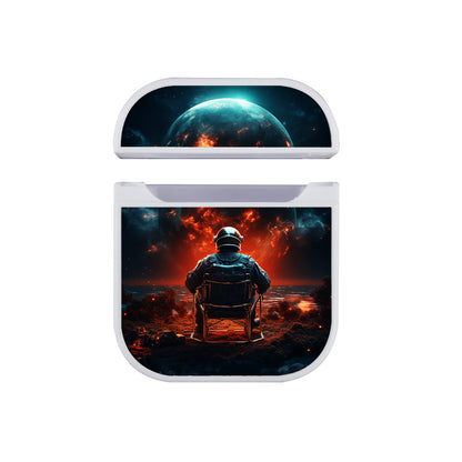 Astronaut Sees the Apocalypse Apple AirPods Case-AirPod Case-White-Altracase