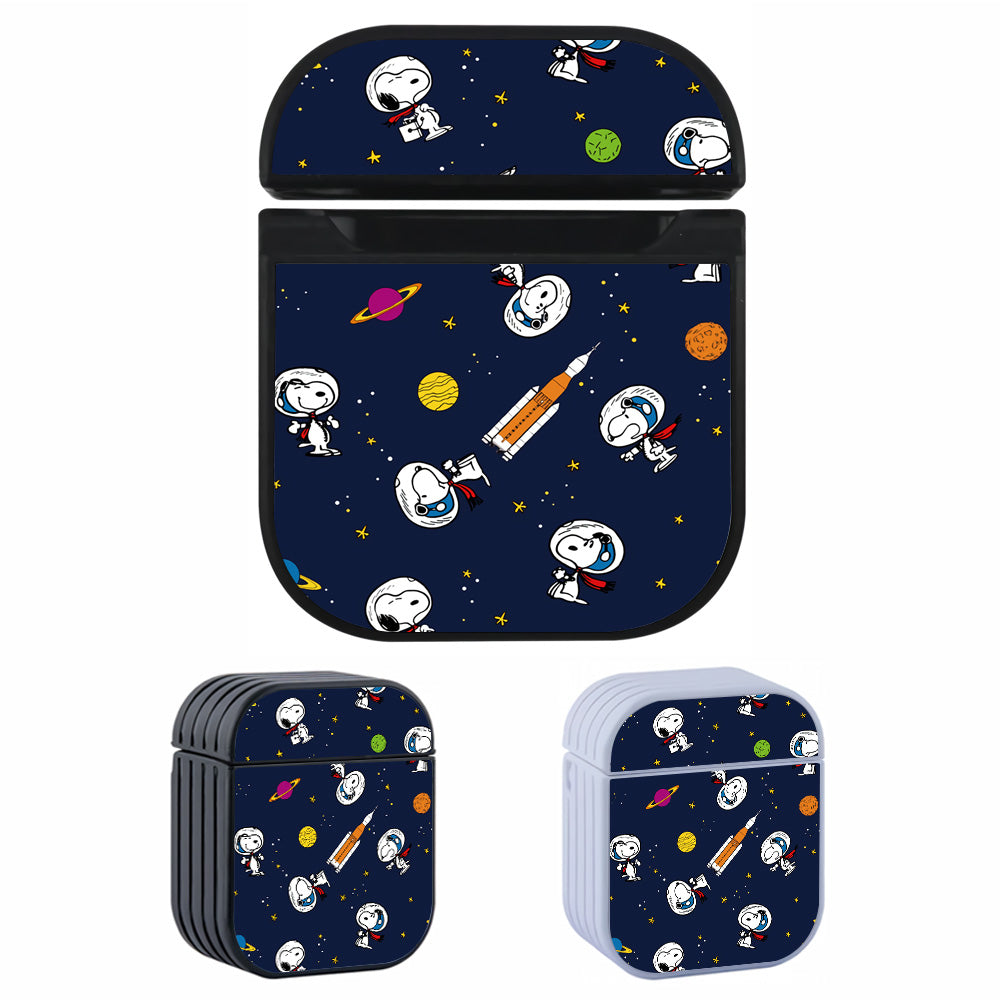 Astronaut Snoopy Pattern Apple AirPods Case-AirPod Case-Altracase
