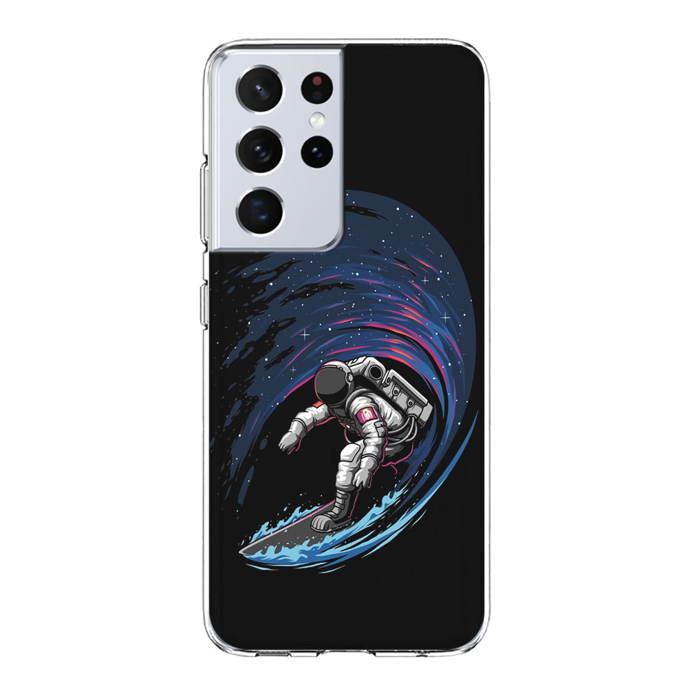 Astronaut Surfing The Sky Samsung Galaxy S23 Ultra Case