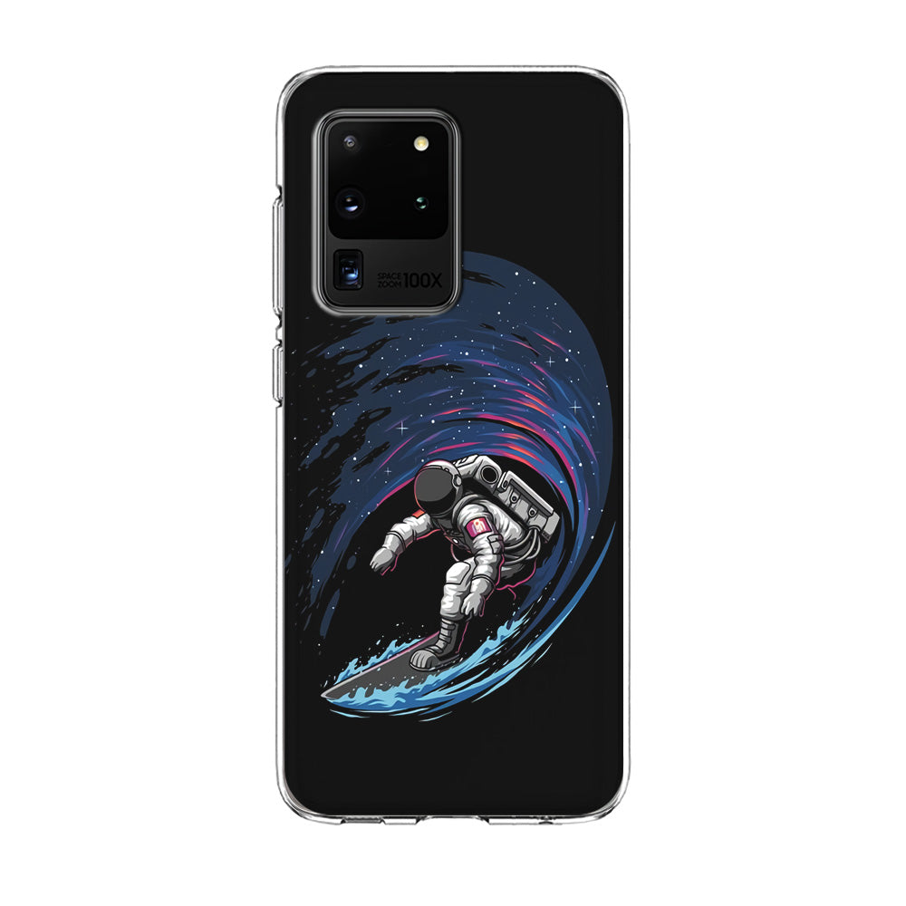 Astronaut Surfing The Sky Samsung Galaxy S20 Ultra Case