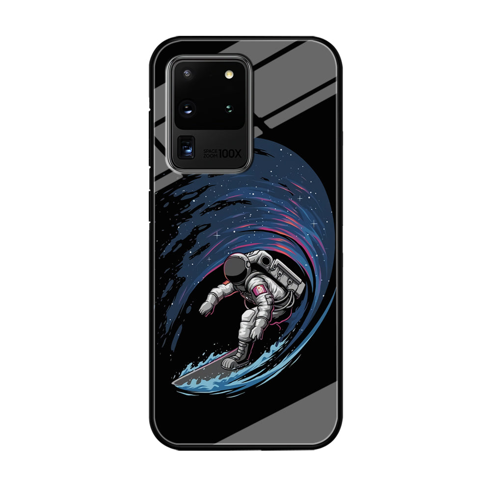 Astronaut Surfing The Sky Samsung Galaxy S21 Ultra Case