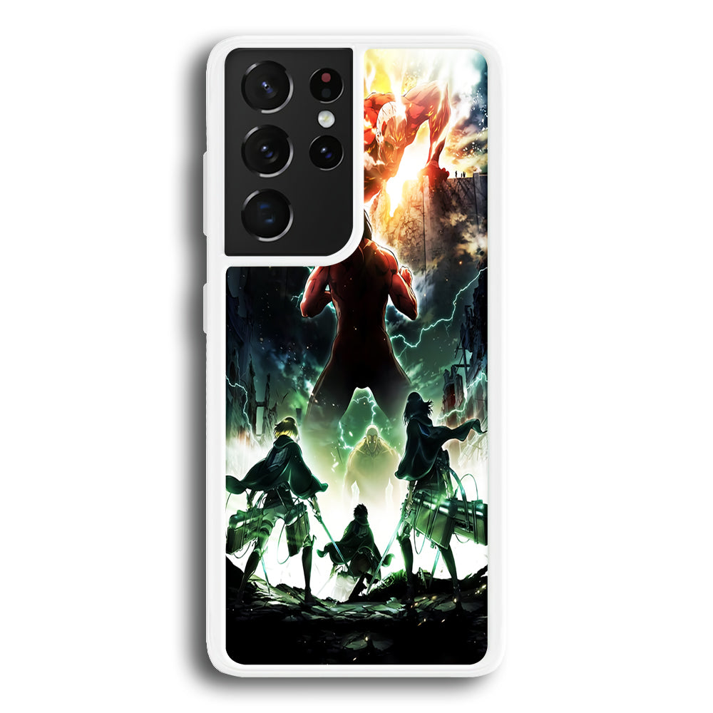 Attack On Titan Broken Wall  Samsung Galaxy S24 Ultra Case