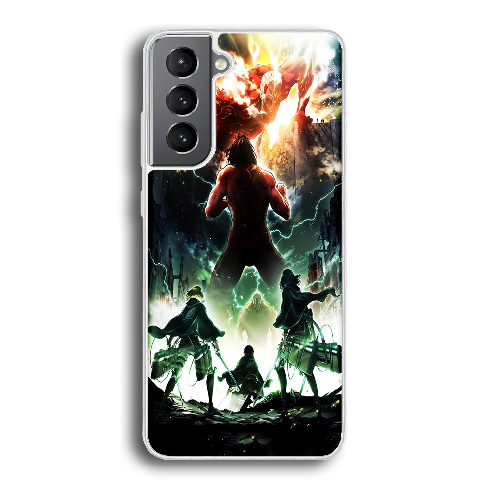 Attack On Titan Broken Wall Samsung Galaxy S24 Case