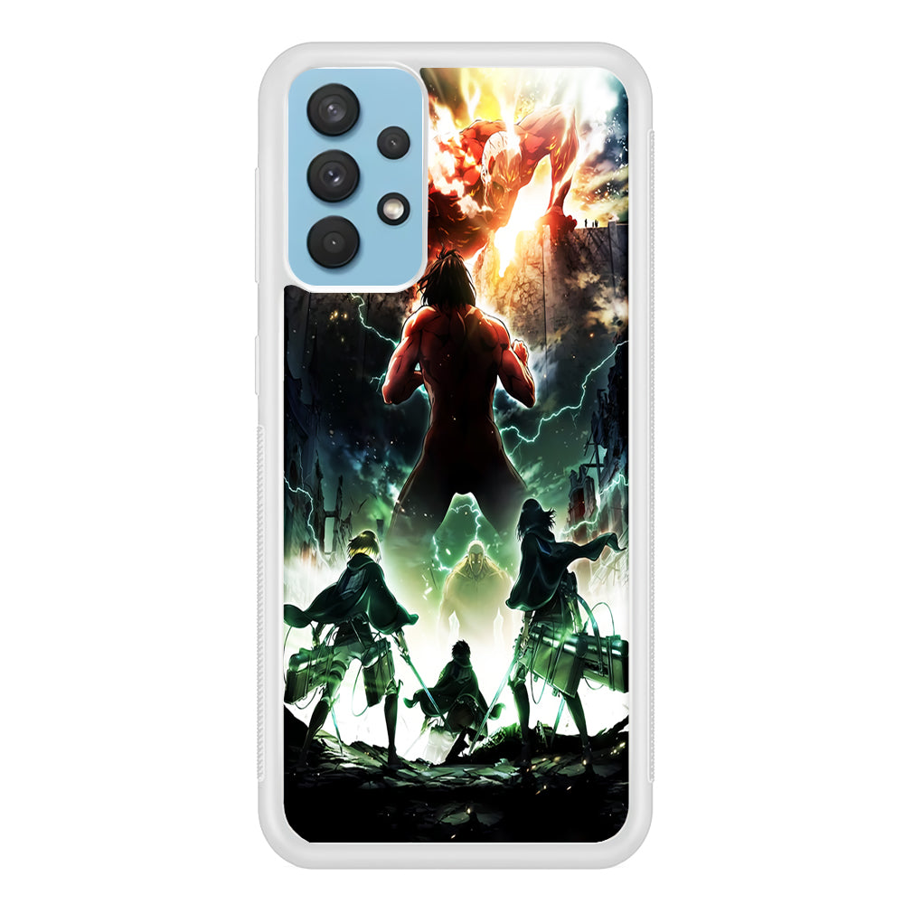 Attack On Titan Broken Wall Samsung Galaxy A32 Case