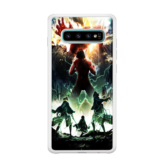 Attack On Titan Broken Wall Samsung Galaxy S10 Case